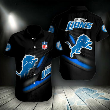 Detroit Lions Nightfall Edition Hawaiian Shirt