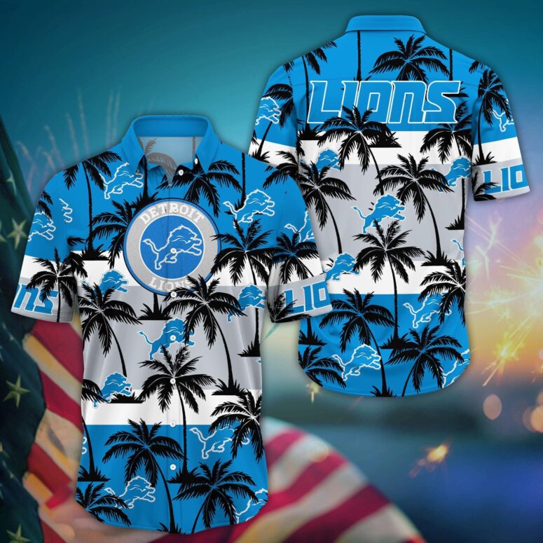 Detroit Lions Palm Island Pride Hawaiian Shirt