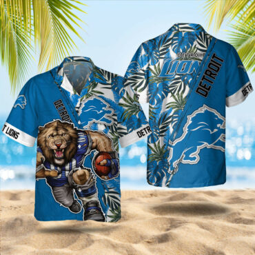 Detroit Lions Roaring Power Hawaiian Shirt