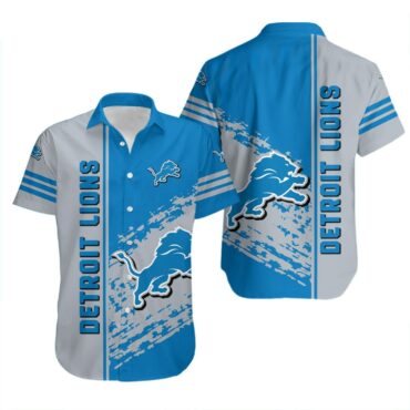 Detroit Lions Speed Stripe Hawaiian Shirt