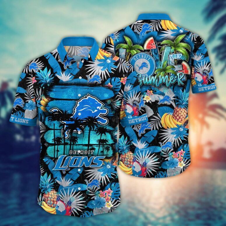 Detroit Lions Summer Vibes Aloha Shirt