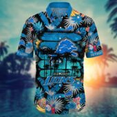 Detroit Lions Summer Vibes Aloha Shirt Front - TeeAloha