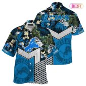 Detroit Lions Tribal Power Hawaiian Shirt