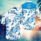 Detroit Lions Tropical Elegance Hawaiian Shirt - TeeAloha