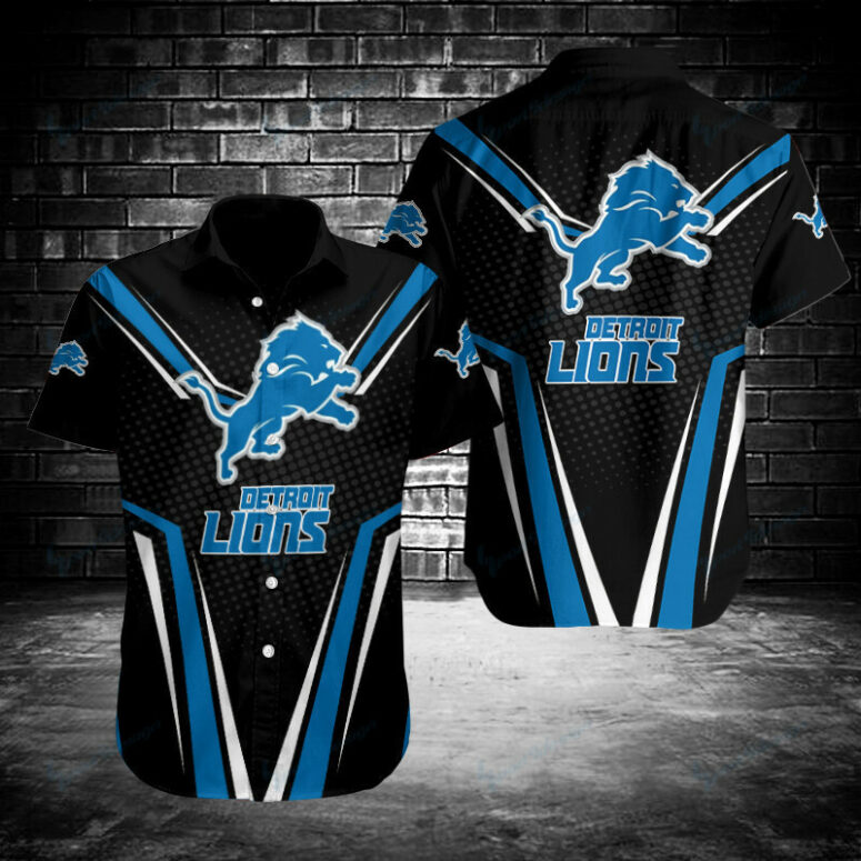 Detroit Lions V-Force Hawaiian Shirt