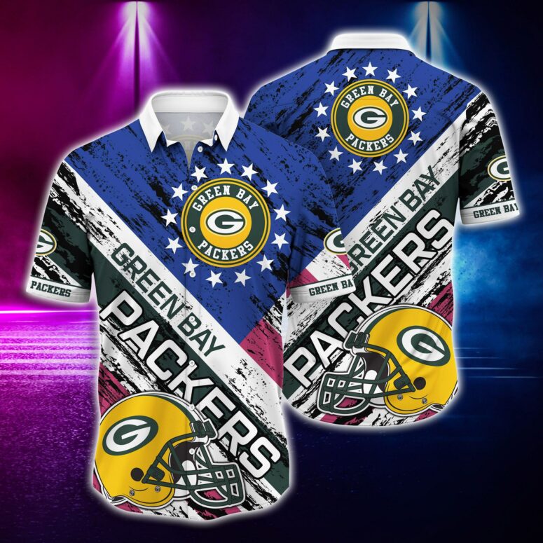 Green Bay Packers All-Star Power Hawaiian Shirt