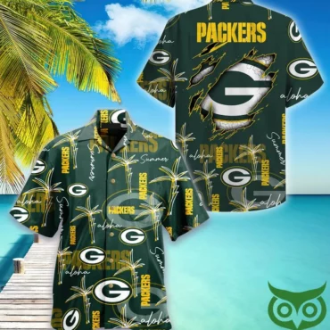 Green Bay Packers Aloha Rip Hawaiian Shirt