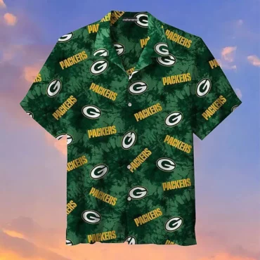 Green Bay Packers Classic Pattern Hawaiian Shirt