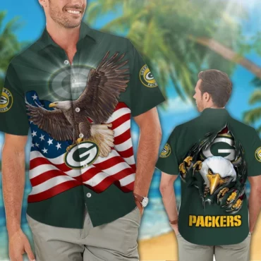 Green Bay Packers Eagle Pride Hawaiian Shirt