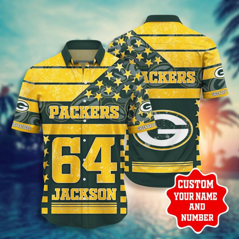 Green Bay Packers Golden Glory Custom Hawaiian Shirt