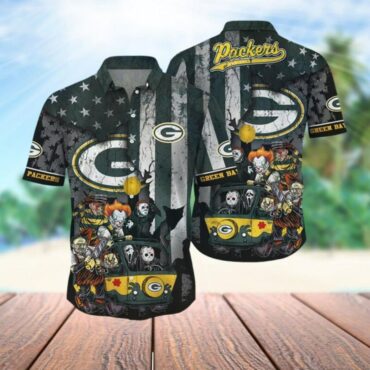 Green Bay Packers Horror Ride Hawaiian Shirt