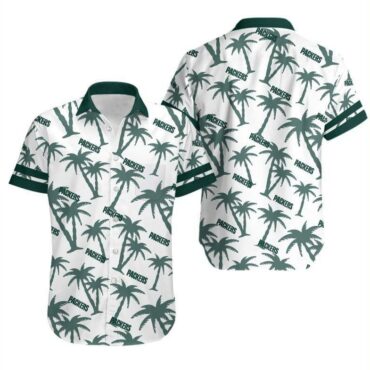 Green Bay Packers Island Palm Hawaiian Shirt