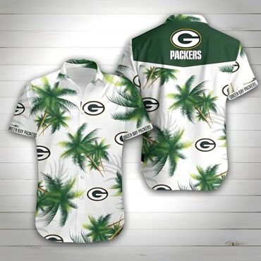 Green Bay Packers Palm Paradise Hawaiian Shirt