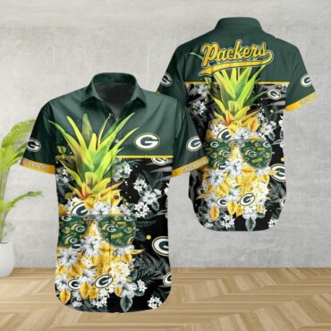 Green Bay Packers Pineapple Paradise Hawaiian Shirt