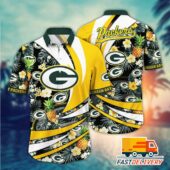 Green Bay Packers Pineapple Wave Hawaiian Shirt