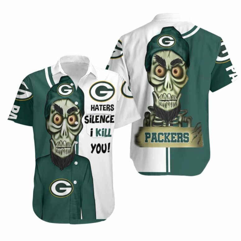 Green Bay Packers Silence Skull Hawaiian Shirt