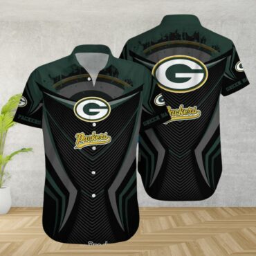 Green Bay Packers Stealth Vortex Hawaiian Shirt