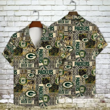 Green Bay Packers Tribal Heritage Hawaiian Shirt