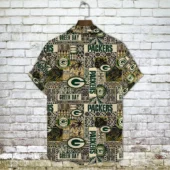 Green Bay Packers Tribal Heritage Hawaiian Shirt Back - TeeAloha