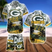 Green Bay Packers Tropical Legacy Hawaiian Shirt - TeeAloha