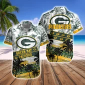 Green Bay Packers Tropical Legacy Hawaiian Shirt 2side - TeeAloha