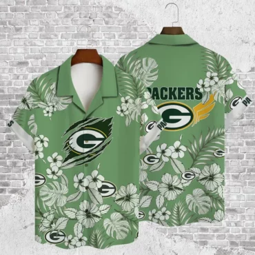 Green Bay Packers Tropical Paradise Breeze Hawaiian Shirt