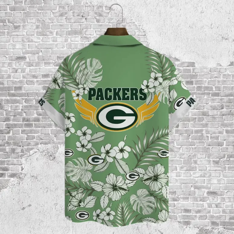 Green Bay Packers Tropical Paradise Breeze Hawaiian Shirt