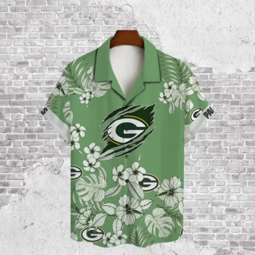 Green Bay Packers Tropical Paradise Breeze Hawaiian Shirt