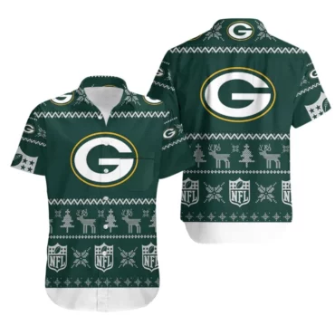 Green Bay Packers Winter Knit Hawaiian Shirt