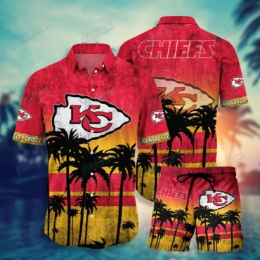 Kansas City Chiefs Sunset Breeze Hawaiian Shirt