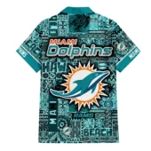 Miami Dolphins Beast Mode Jungle Hawaiian Shirt Back - TeeAloha