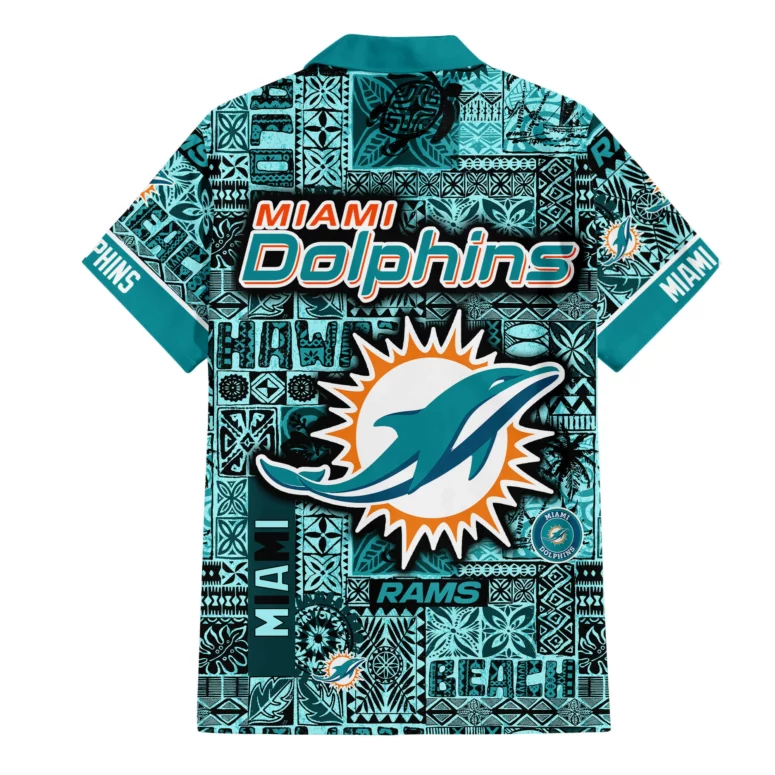 Miami Dolphins Tribal Breeze Hawaiian Shirt