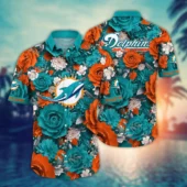 Miami Dolphins Blooming Victory Hawaiian Shirt