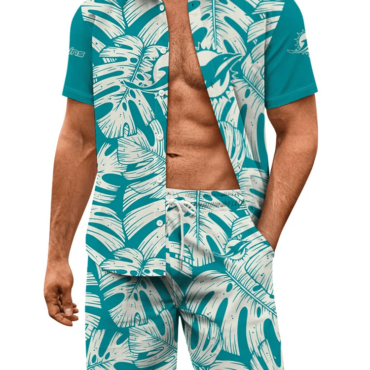 Miami Dolphins Monstera Vibe Hawaiian Shirt