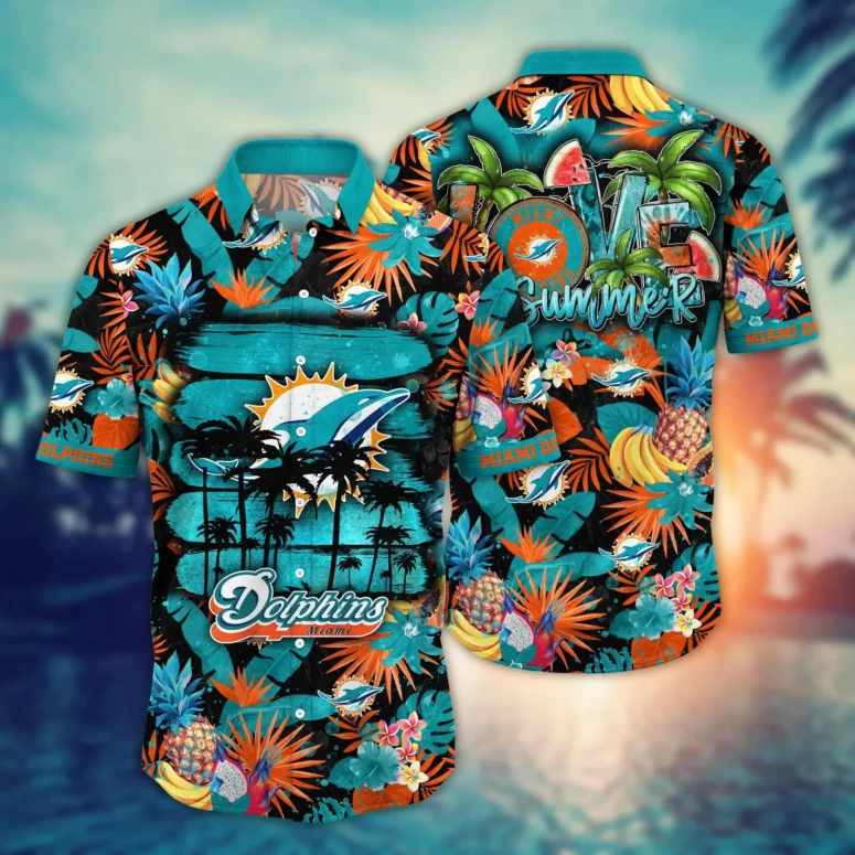 Miami Dolphins Summer Love Hawaiian Shirt