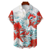 Miami Dolphins Tsunami Wave Hawaiian Shirt Front - TeeAloha