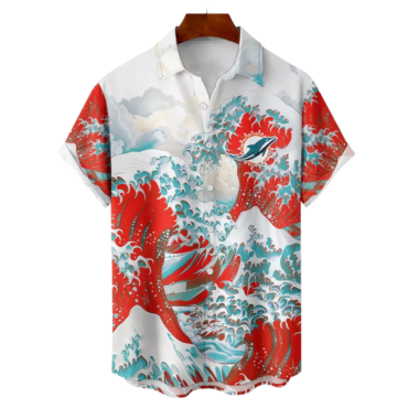 Miami Dolphins Tsunami Wave Hawaiian Shirt