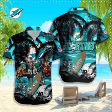 Miami Dolphins Warrior Spirit Beach Vacation Hawaiian Shirt