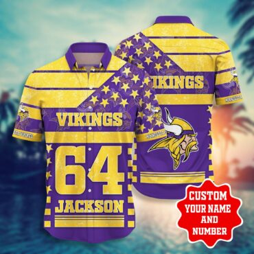 Minnesota Vikings All-Star Custom Jersey Hawaiian Shirt