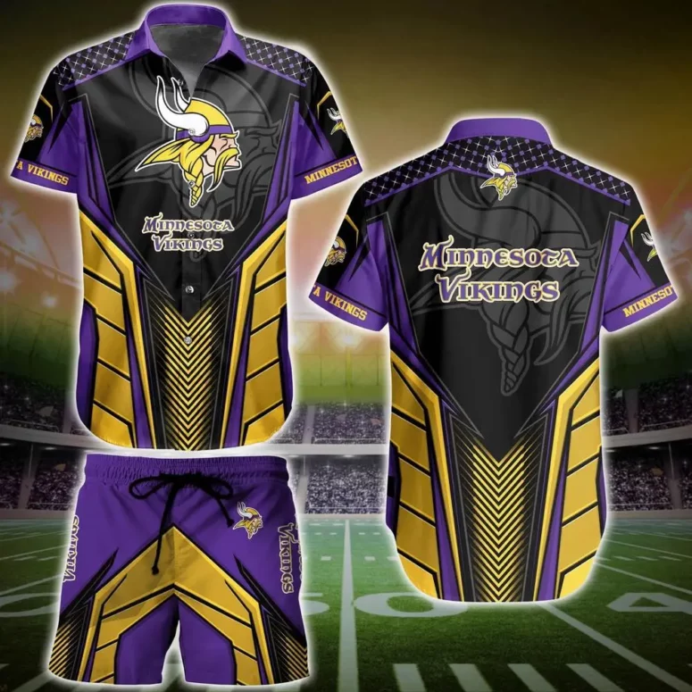 Minnesota Vikings Champion's Armor Hawaiian Shirt