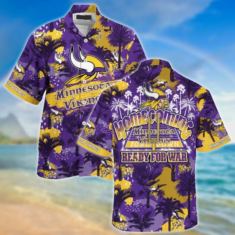 Minnesota Vikings Homecoming Hawaiian Shirt