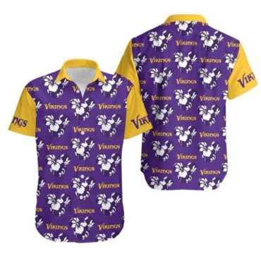 Minnesota Vikings Island Hibiscus Hawaiian Shirt