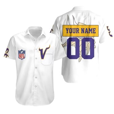 Minnesota Vikings Personalized Jersey Hawaiian Shirt