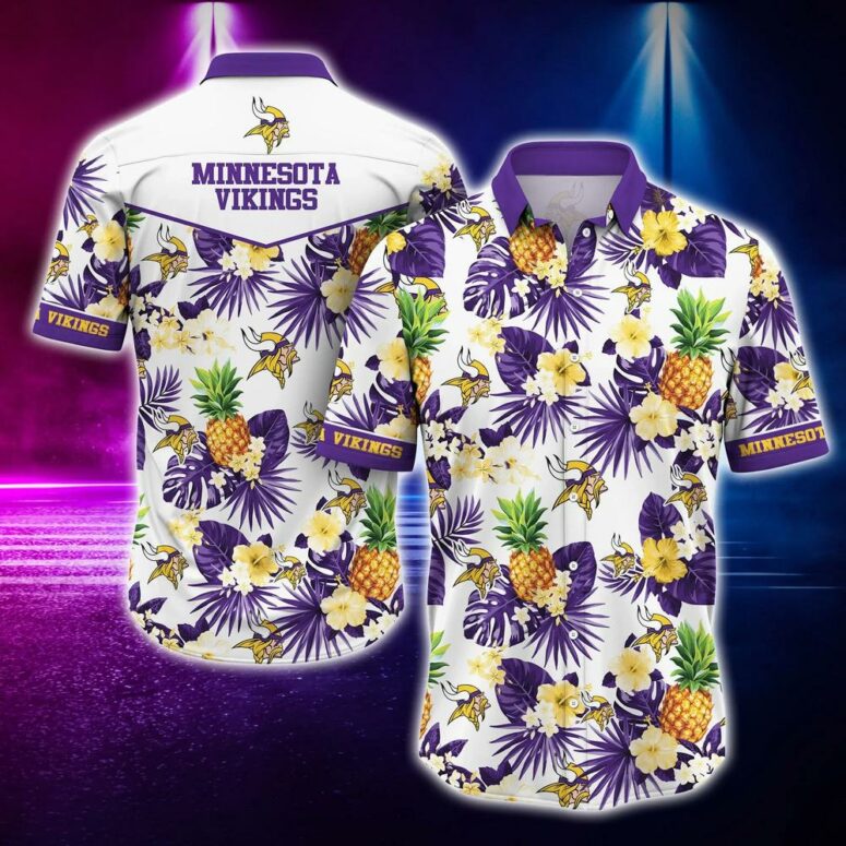 Minnesota Vikings Pineapple Paradise Hawaiian Shirt