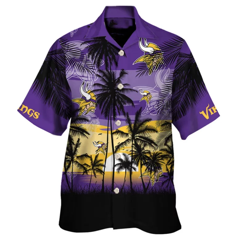 Minnesota Vikings Sunset Escape Hawaiian Shirt