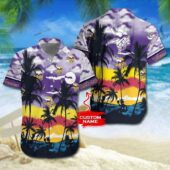 Minnesota Vikings Sunset Horizon Hawaiian Shirt