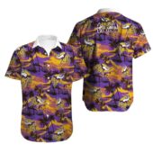 Minnesota Vikings Sunset Palms Escape Hawaiian Shirt