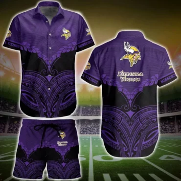 Minnesota Vikings Tribal Pride Hawaiian Shirt