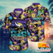 Minnesota Vikings Tropical Vibes Hawaiian Shirt