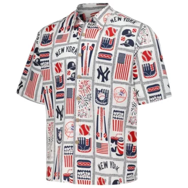 New York Yankees Americana Celebration Hawaiian Shirt